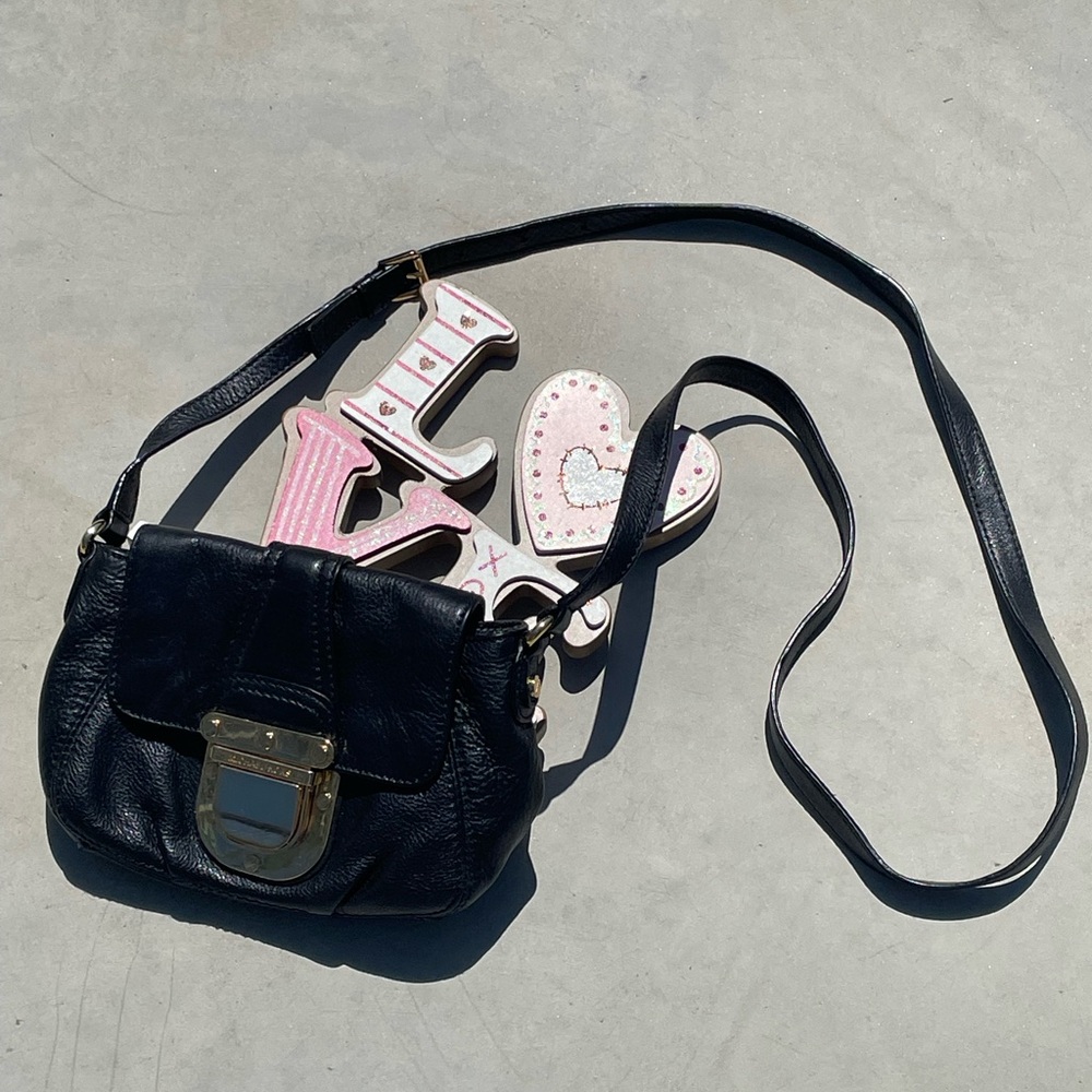 Michael Kors Charlton Black Leather Mini Crossbody Bag